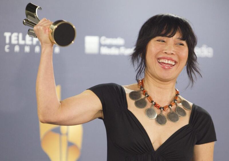 Actor Sook-Yin Leeat with her award for best dramatic performance in Jack. The Canadian Press, Fred Thornhill / AP photo