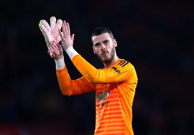 SOUTHAMPTON, ENGLAND - DECEMBER 01:  David De Gea of Manchester United applauds fans after the Premier League match between Southampton FC and Manchester United at St Mary's Stadium on December 1, 2018 in Southampton, United Kingdom.  (Photo by Dan Istitene/Getty Images)