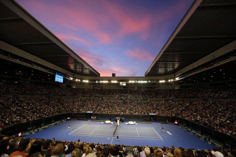 Rod Laver Arena in Melbourne on Wednesday.  David Gray / Reuters