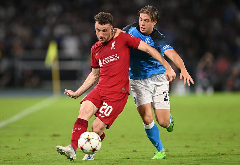 Diogo Jota (Salah 63') - 5. The Portuguese ran hard in a lost cause but gave the defence few worries. Getty