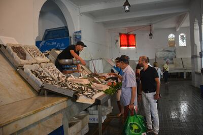 The fish market at the Marche Central, Casablanca.