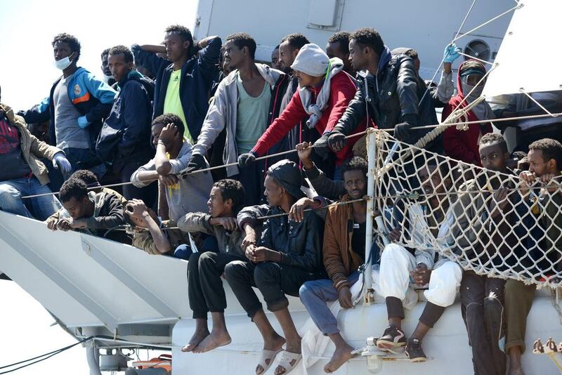 Migrants cross seas to escape violence but many of them face death. Francesco Pecoraro / AP