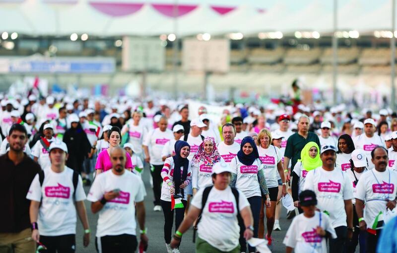 Walk 2015. Courtesy Yas Marina Circuit