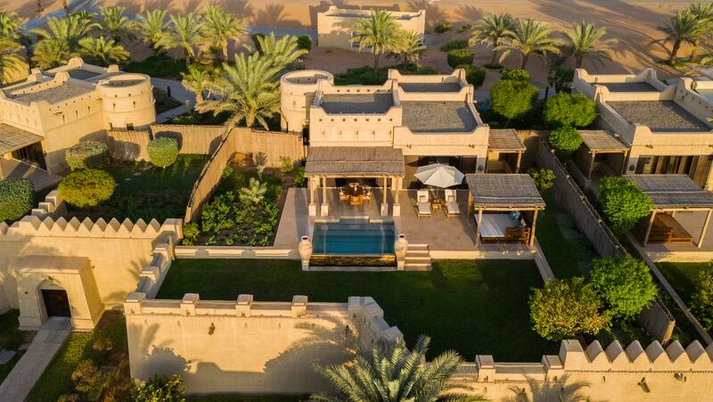 A one-bedroom pool villa