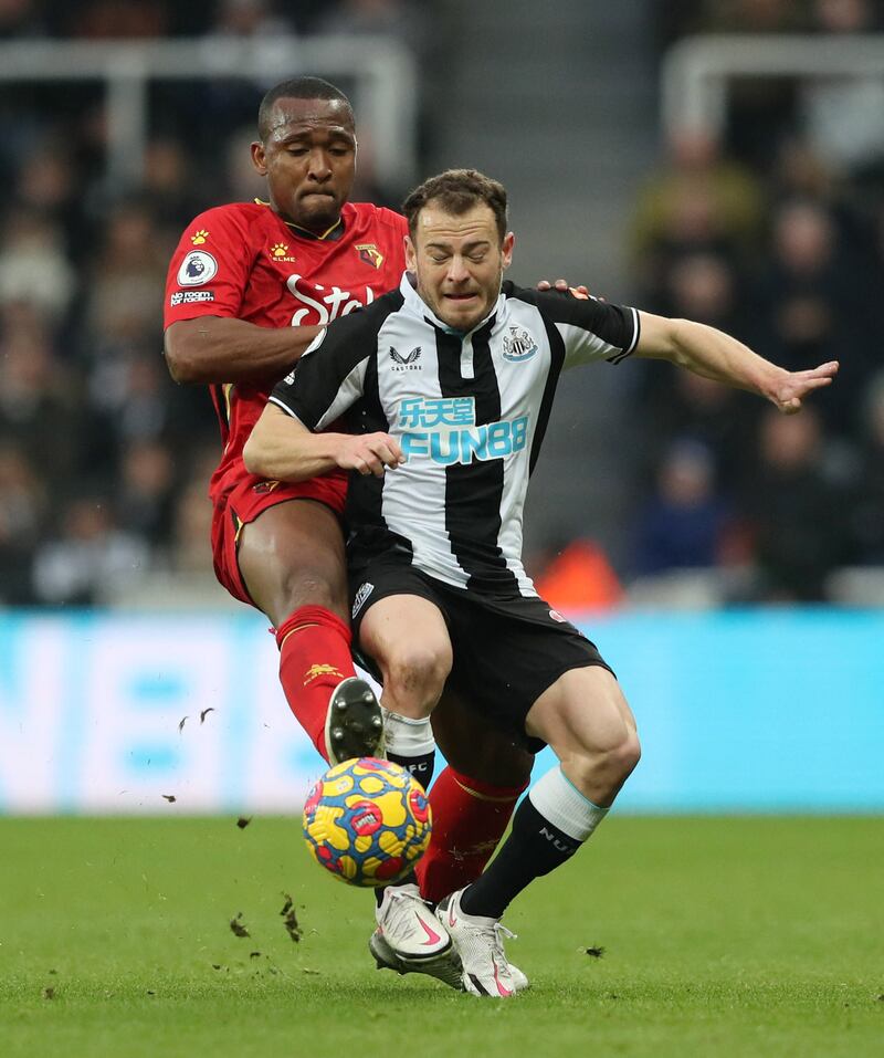 Ryan Fraser - 7: His ball into box was deflected into path of Joelinton who hit the Watford bar and the winger was good source of crosses down Newcastle right. Energetic performance and a good shift from Scot. Booked for fouling Pedro. Reuters