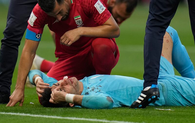 Beiranvand on the ground. Photo: AP