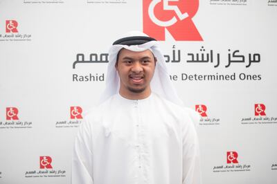 Emirati student Hassan Al Shawab, 21, said he wants to become an expert in stage lighting in the future. Leslie Pableo for The National