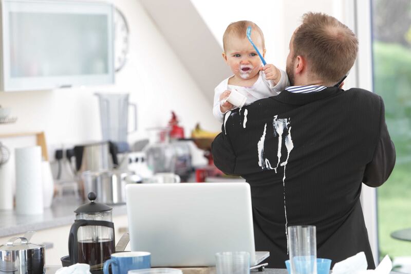 Juggling a child's daily routine and professional commitments is a challenge, as one work-from-home father who chose to co-parent writes here. This image is for representation purposes only. Photo: Getty