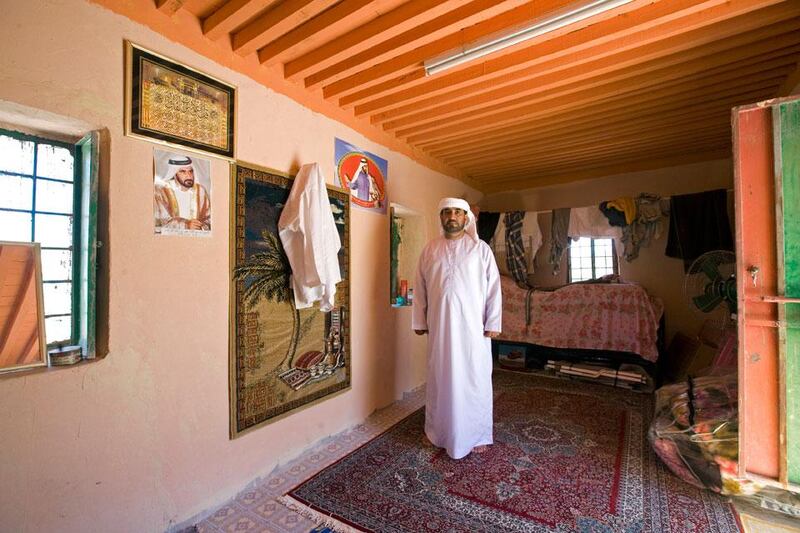 Ras al Khaimah - May 6, 2010 - Rashid Saeed in his home in the village of Janas in the Hajar Mountains near Ras al Khaimah May 6, 2010. (Photo by Jeff Topping/The National) 

 