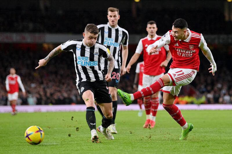 Gabriel Martinelli 5: Given very little jot by Trippier and didn’t have attempt on goal until after  the hour mark when his curling effort was straight at Pope. Flicked a header just wide of target in 80th minute. Getty