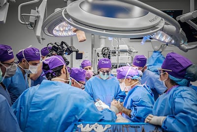 The NYU Langone Health team perform the complex transplant procedure. Photo: NYU Langone Health