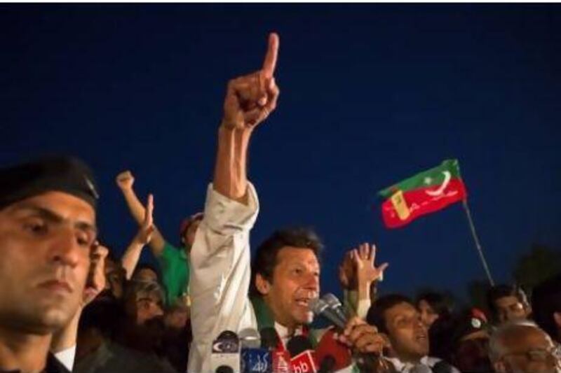 A reader says Imran Khan has inspired people like no other leader in Pakistan. Daniel Berehulak / Getty Images