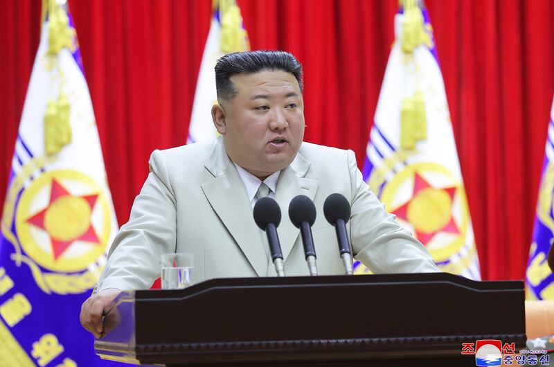 US sources say North Korean leader Kim Jong-un will discuss sales of ammunition with Russian President Vladimir Putin. AP
