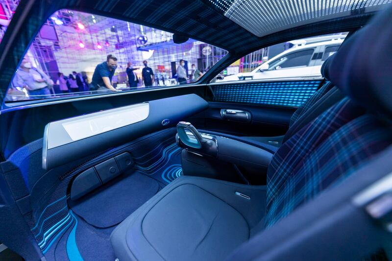 The Hyundai Prophecy offers a joystick steering system. Getty Images
