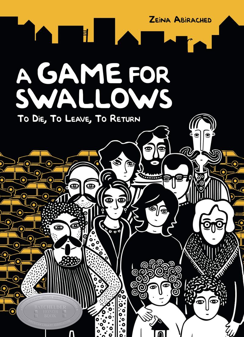 'A Game for Swallows' by Zeina Abirached is set in 1984, East Beirut, during the Lebanese Civil War, where Zeina, 6, and her brother must endure a night of bombings when their parents don’t return home. Photo: Zeina Abirached