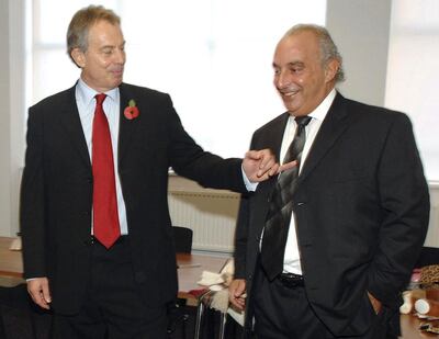 Philip Green was awarded a knighthood by Tony Blair who heralded him as someone who had lived the dream. Reuters