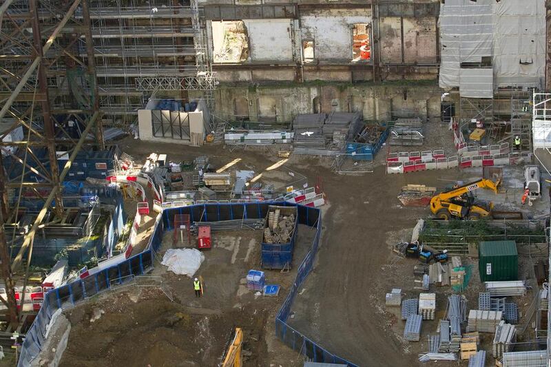 An on-site view of the power station redevelopment. Randi Sokoloff / The National