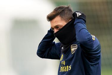 Arsenal's Mesut Ozil, pictured before the lockdown, will have to follow the strict new rules when in training.PA