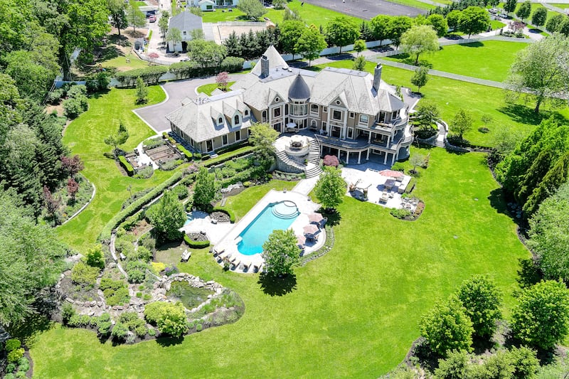 The house sits on a huge estate. Courtesy Douglas Elliman Realty