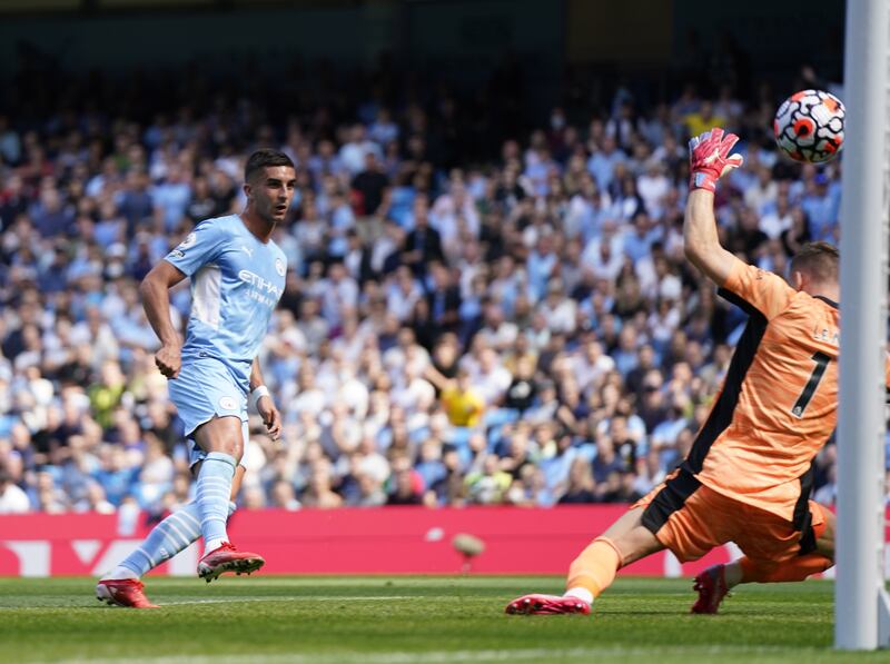 Centre forward: Ferran Torres (Manchester City) – City may not have signed a big-name striker this summer but Torres did a fine impression of one with a well-taken brace. EPA