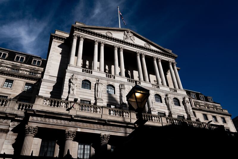 The Bank of England has left interest rates unchanged at 5.25 per cent. PA