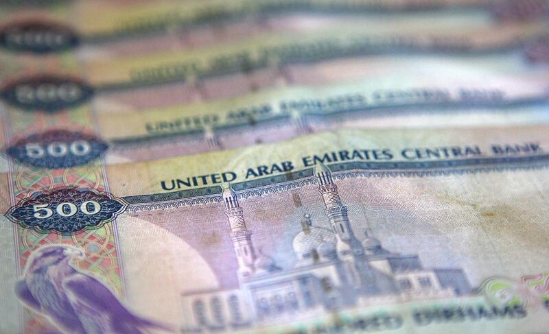 UAE currency notes. As part of the deal signed by EDB and NBQ, financing facilities of up to Dh1m will be offered to Emirati entrepreneurs. Pawan Singh / The National