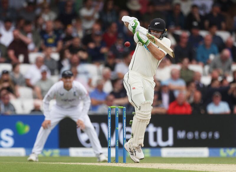 New Zealand's Tom Latham on his way to 76. Reuters