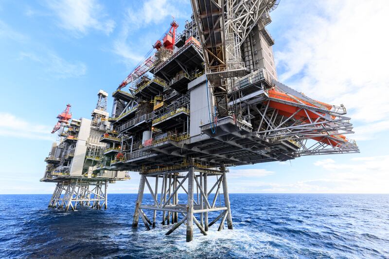 A platform in the Clair Ridge oilfield in the North Sea, close to Rosebank. AFP