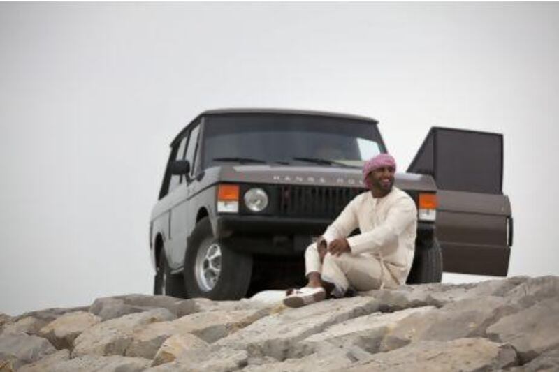 Mohammed Al Baloushi, gets great pleasure from his 1976 Range Rover, and says of all his cars, it gets the most attention. Silvia Razgova / The National