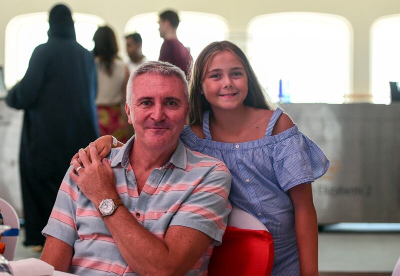 Paul Jude and daughter Eve, 10, came to enjoy the historic event in a befitting setting


