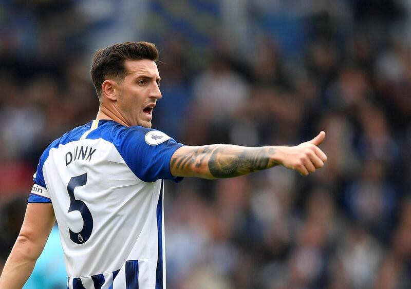 Centre-back: Lewis Dunk (Brighton) – Subdued Harry Kane and co in a famous victory for Brighton, but also showed his footballing skills with a defence-splitting pass. EPA