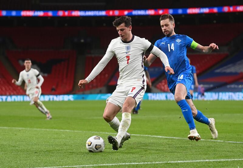 Mason Mount, 8 – A lively and energetic performance. He probed the Iceland defence and looked to get beyond Kane at every opportunity, and was rewarded with a well-taken finish.  AP