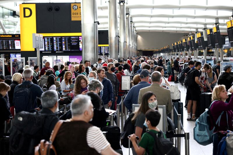 The airport has struggled to cope with a volume of more than 100,000 departing passengers a day, with bags arriving late, queues snaking through terminals and flights being cancelled at the 11th hour. Reuters