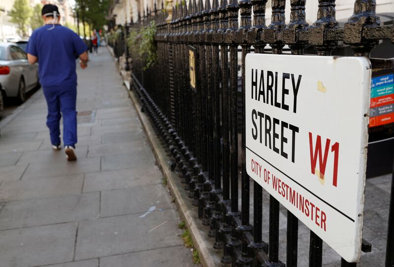Harley Street's quality housing and central location first began attracting doctors in the mid-19th century. Reuters