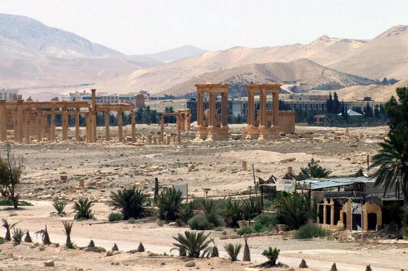 The ancient Roman city of Palmyra, northeast of Damascus, Syria. SANA / AP Photo 