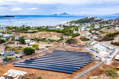 The new solar plant on Union Island is providing enough electricity to power the island throughout the day. Courtesy: CREF