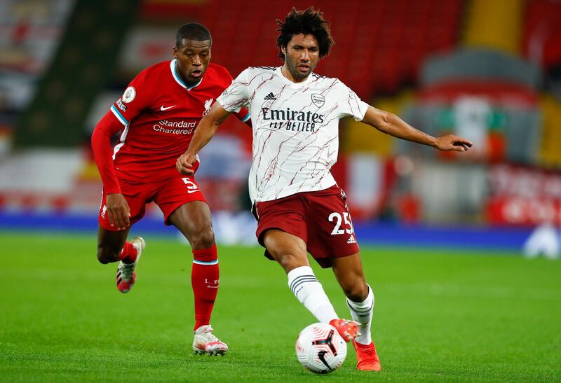 Mohamed Elneny. 6 – The Egyptian impressed with incisive passing and good pressing, though his influence faded as Liverpool took control of the game. AP