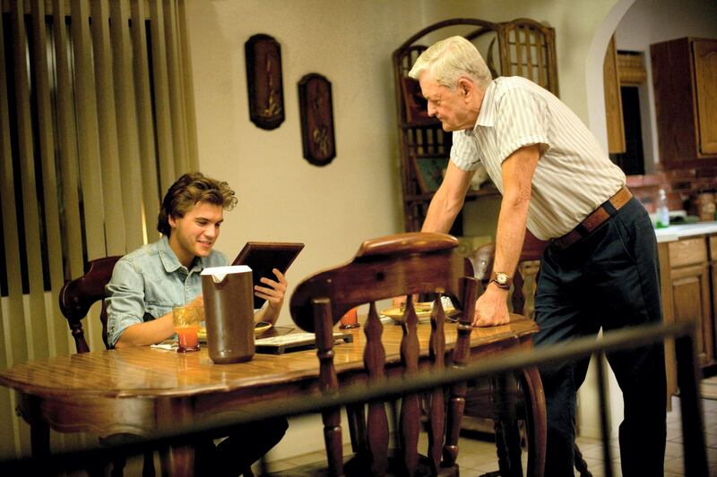 Editorial use only. No book cover usage.
Mandatory Credit: Photo by River Road/Paramount/Kobal/Shutterstock (5884638s)
Emile Hirsch, Hal Holbrook
Into The Wild - 2007
Director: Sean Penn
River Road/Paramount
USA
Scene Still
Documentary