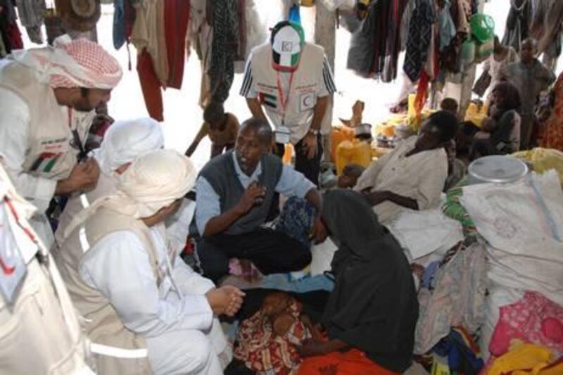 Aug 1, 2011-UAE relief team provides urgent humanitarian assistance to the displaced in Somalia.
WAM *** Local Caption ***  b66c8d15-84bc-429d-bfa2-c9d3bcf6cabe.jpg