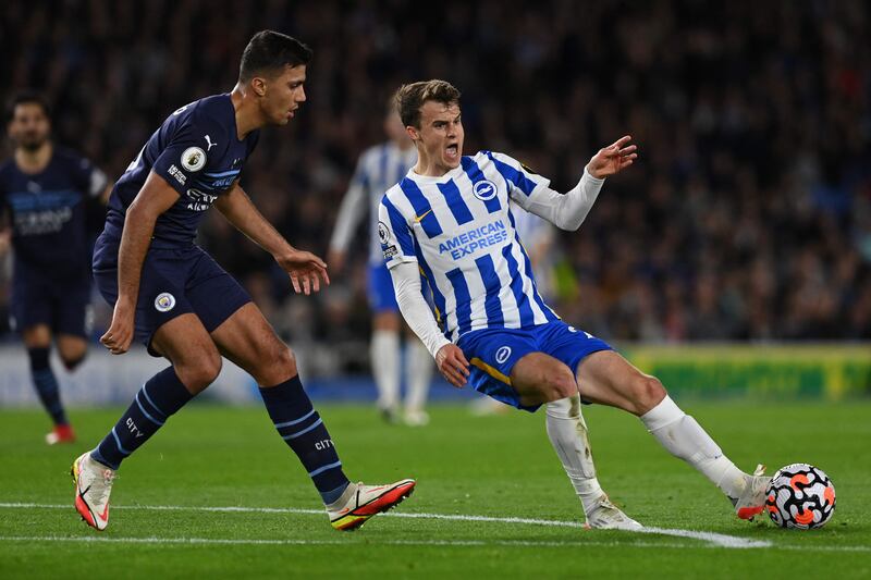 Solly March – 7. Replaced Duffy in the line-up. Forced Ederson into a save with a high effort just before the break. Woke up at half time to read Trossard’s ball but trapped by blue shirts. Optimistic display. AFP