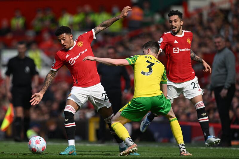 Norwich City's Premier League visit to Old Trafford on April 16 saw a 3-2 win for United. AFP