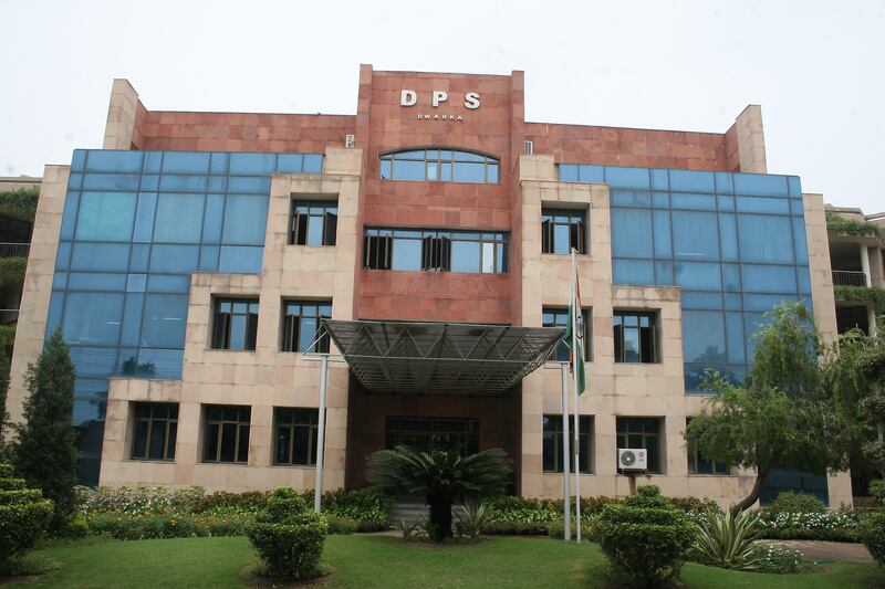 The Delhi Public School Dwarka was among more than 100 in India's capital and satellite cities that received bomb threats. Photo: Delhi Public School