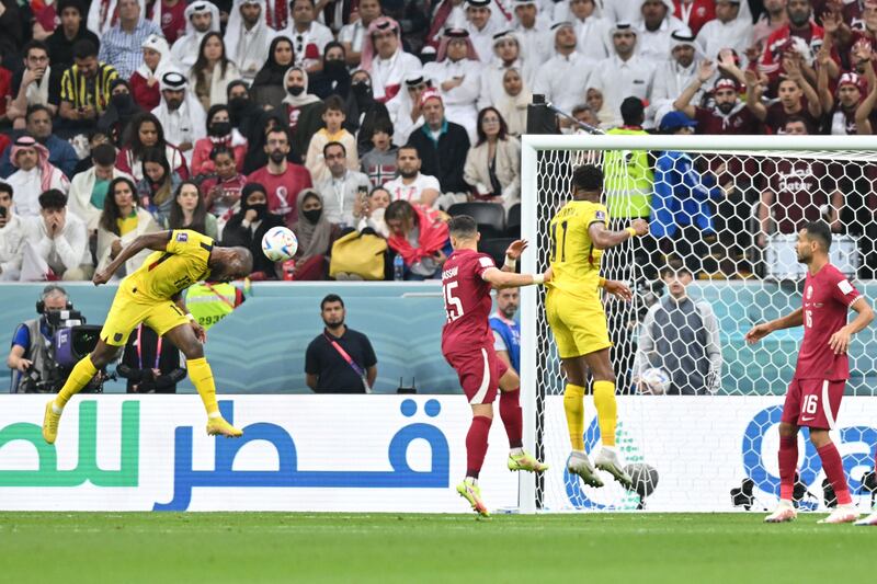 Enner Valencia scores Ecuador's second goal. AFP