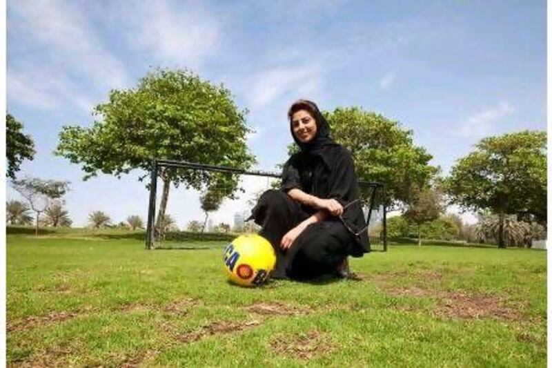 Mariam Al Omaira, a founding partner of Irada Sports Development, is organising a women's football league in the UAE.