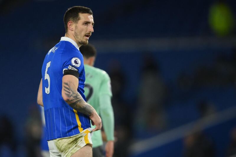 Lewis Dunk 7 - Brighton’s captain dealt with Richarlison strongly and looked to always be in the way of Everton crosses from Lucas Digne and Seamus Coleman. AFP