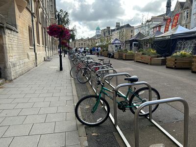 Oxford wants more residents to swap cars for bikes. Matthew Davies / The National