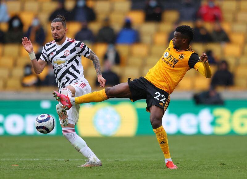 Nelson Semedo 8 – Had a lively game up and down the right hand side. He brought Wolves level when he scored low past Henderson following good work from Silva. A bright spark for the home side, who generally caused United problems.  Getty