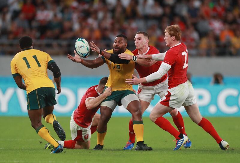 9). Australia’s Samu Kerevi apology. The Wallabies centre said he may have to switch codes to rugby league after being penalized for a high forearm on Rhys Patchell. Fair play to Kerevi, though, he did seek out the Welsh back to apologise, even though he clearly felt he had done nothing wrong. Reuters