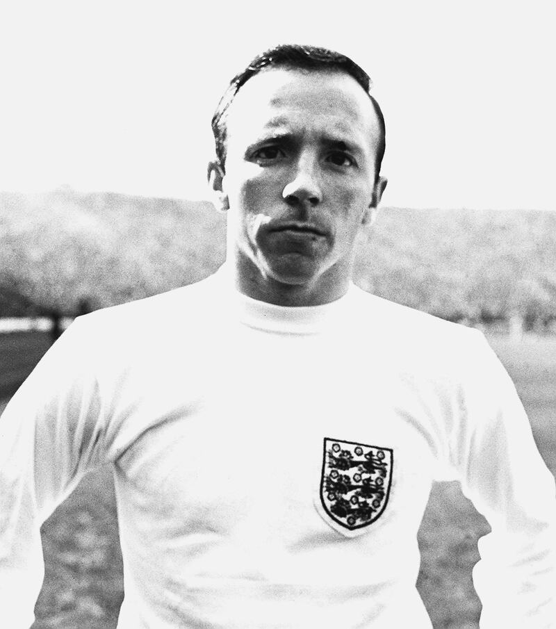 Nobby Stiles in his England shirt in 1966. PA