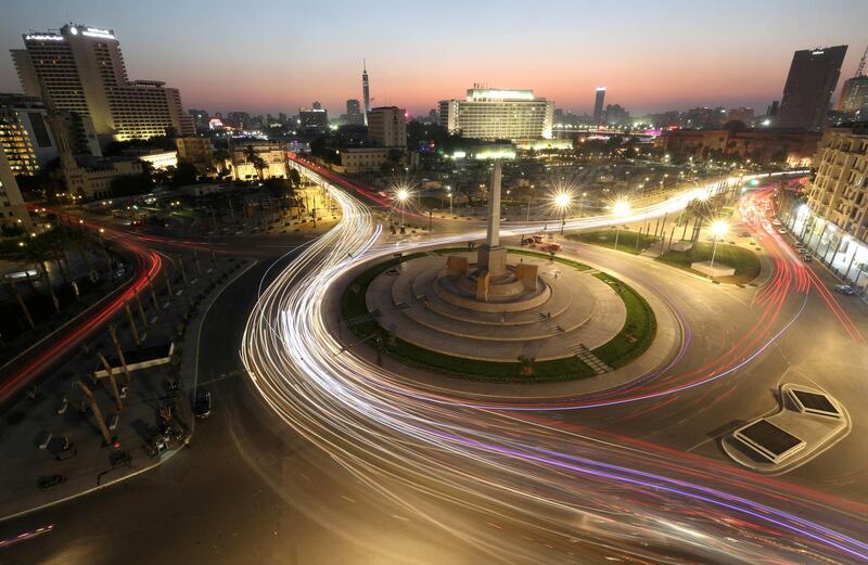 Tahrir Square, after its renovation, following the outbreak of the coronavirus disease, in Cairo, Egypt.  Reuters